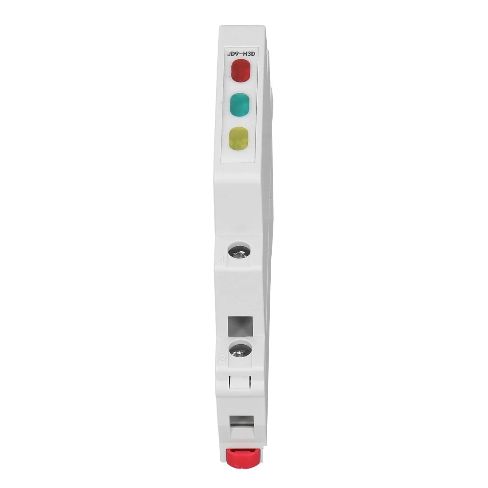 Ouitble DIN Rail Indicator Light JD9-H3D Rail Indicator Light AC DC Red/Green/Yellow Lights up PC 20 MA For Displaying Telecommunication Electrical Signals - Image 3