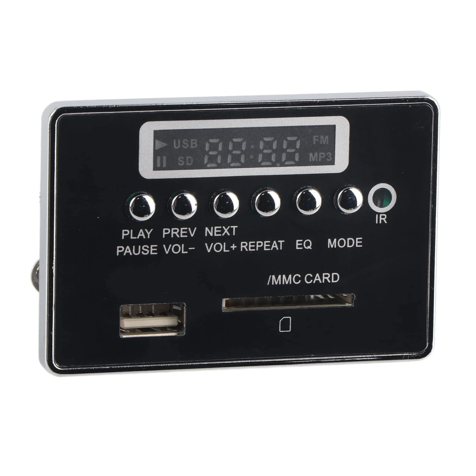 Oumefar DC 12V Bluetooth Audio Decoder Board Module USB SD TF FM Radio Lossless WMA/WAV for Reading Songs etc(12V Black) - Image 3