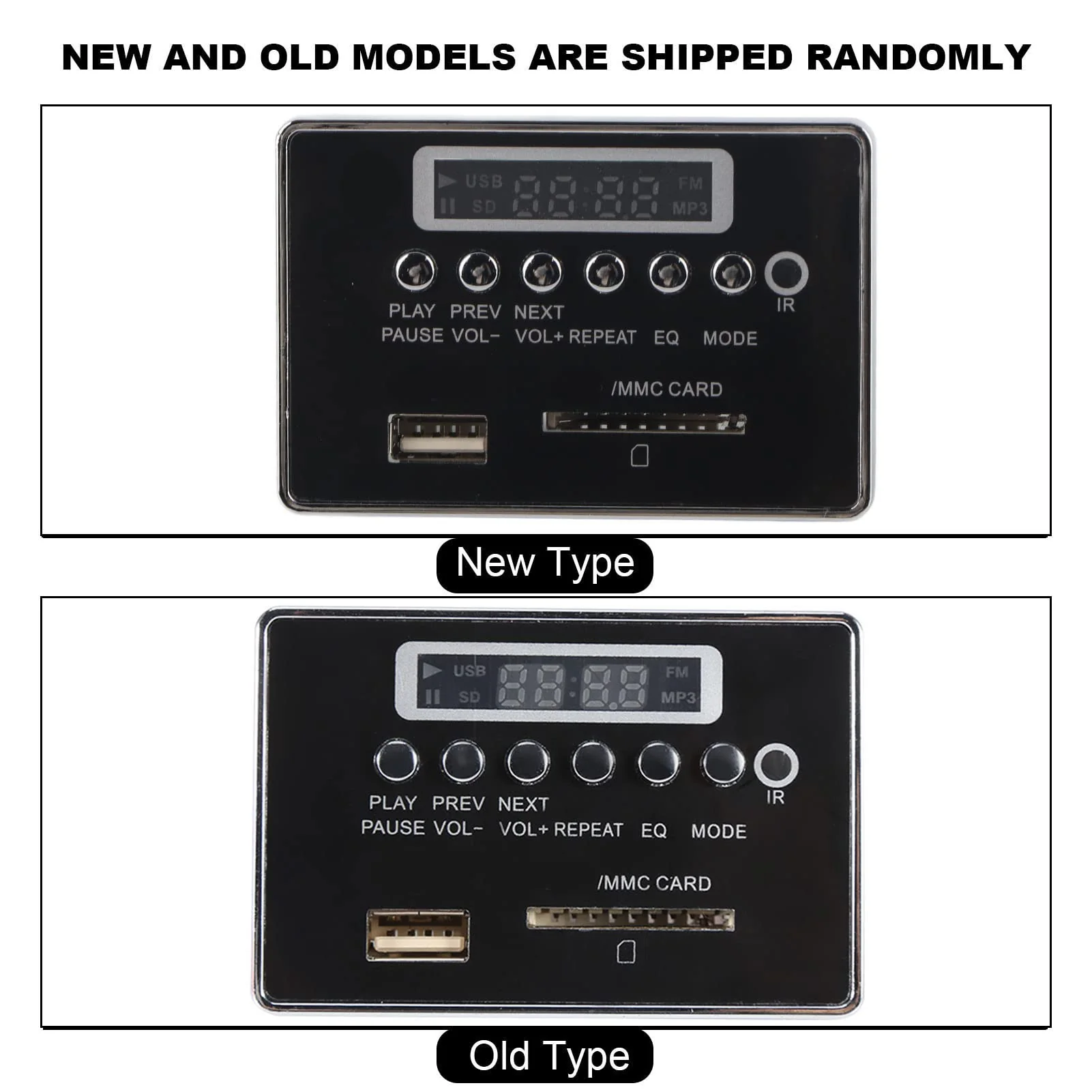 Oumefar DC 12V Bluetooth Audio Decoder Board Module USB SD TF FM Radio Lossless WMA/WAV for Reading Songs etc(12V Black) - Image 8