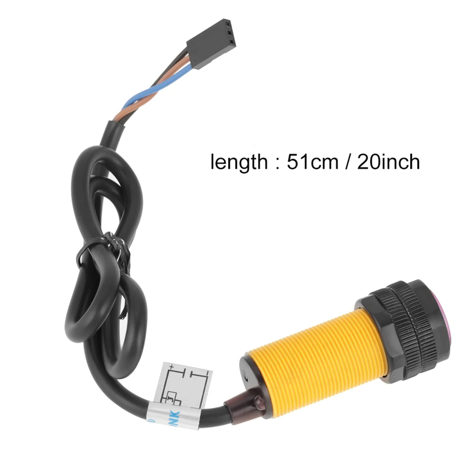 Oumefar Infrared Sensor Switch E18-D80NK Adjustable Sensor Switch for Detection of Infrared Obstacles 5V Detection 3-80 cm Photoelectric Infrared Sensor Switch - Image 2