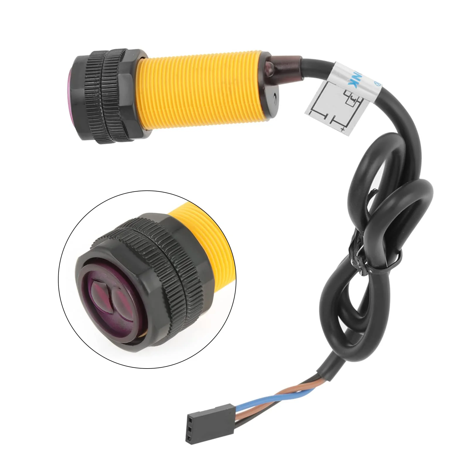 Oumefar Infrared Sensor Switch E18-D80NK Adjustable Sensor Switch for Detection of Infrared Obstacles 5V Detection 3-80 cm Photoelectric Infrared Sensor Switch - Image 3