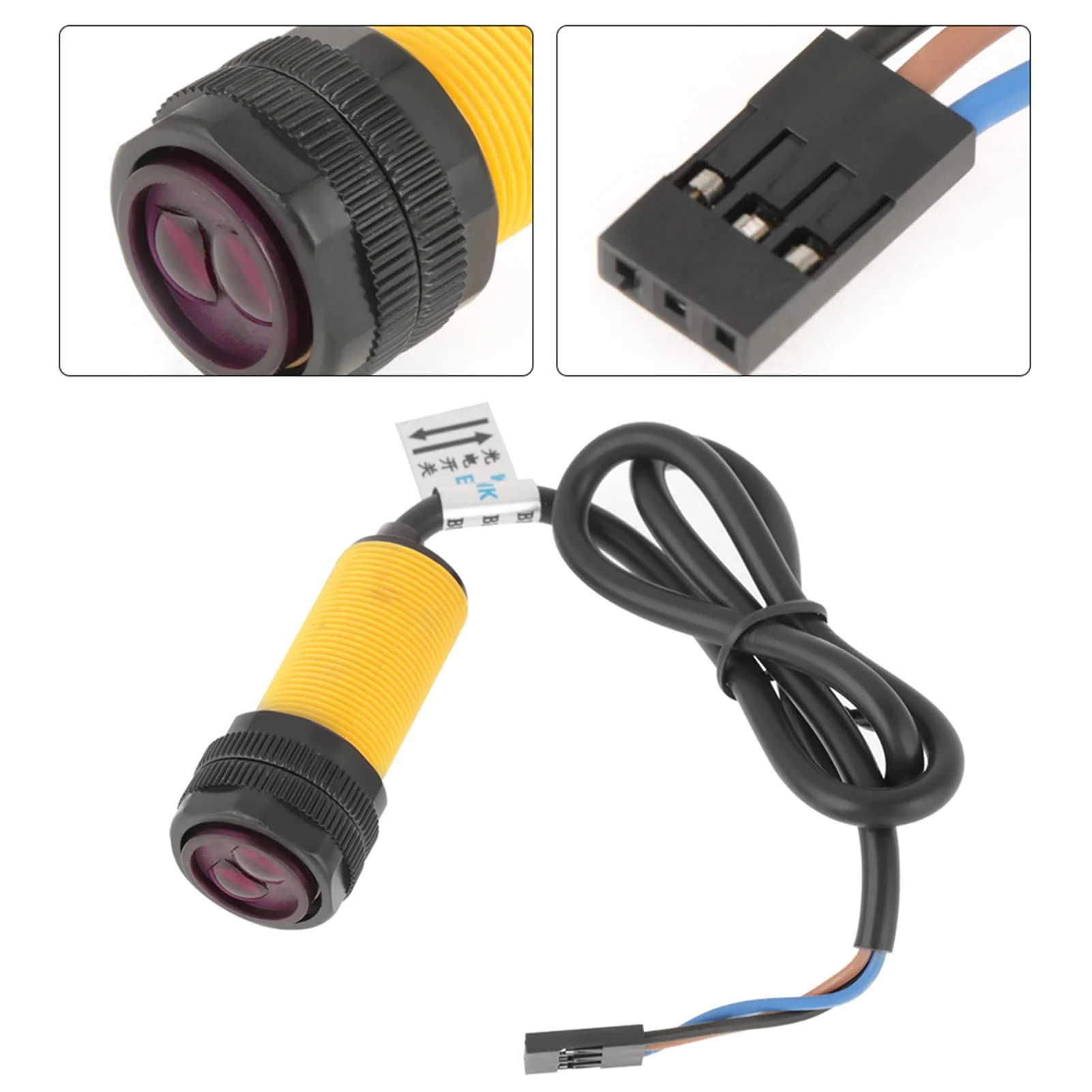 Oumefar Infrared Sensor Switch E18-D80NK Adjustable Sensor Switch for Detection of Infrared Obstacles 5V Detection 3-80 cm Photoelectric Infrared Sensor Switch - Image 7