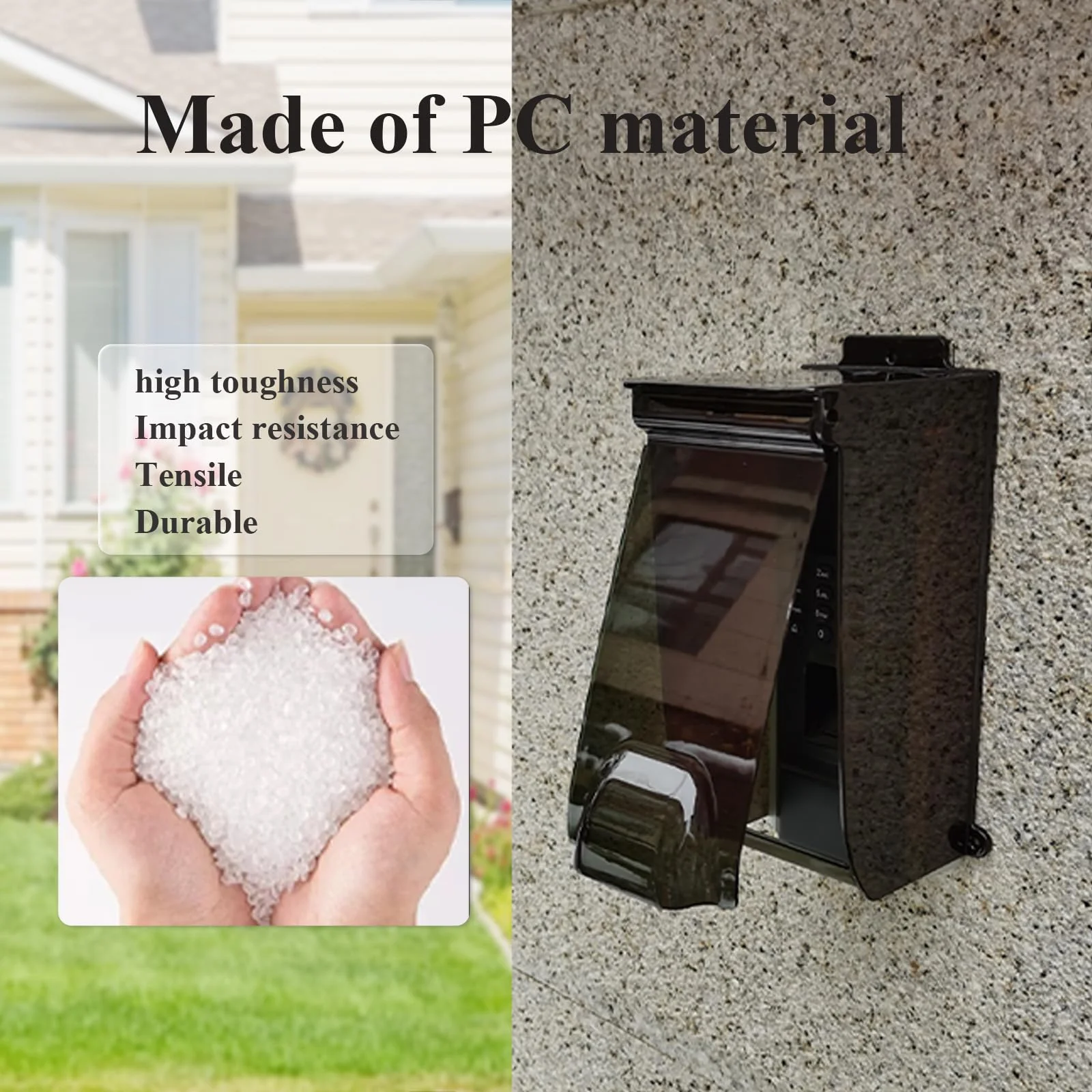 Outdoor Flip Sun Keypad Cover,Access Control Rain Cover, Weatherproof protective,Flip Cap Door Keypad Waterproof cover,Keypad Rain Covers Compatible for Door Keypad/Lock Keypad - Image 4