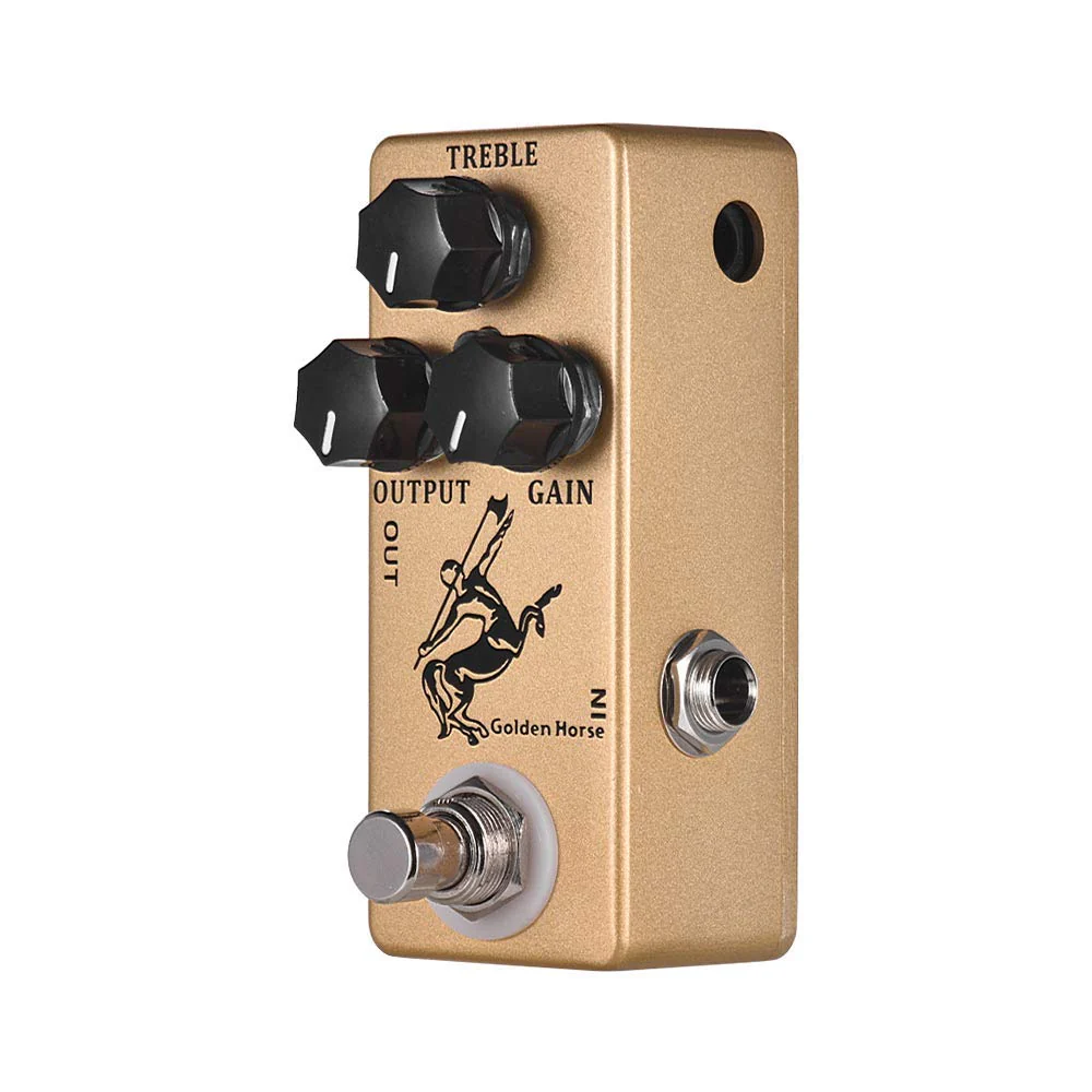 Overdrive Function Guitar Effect Pedal with True Bypass for Electric Guitar (Golden Horse) Golden Horse - Image 3