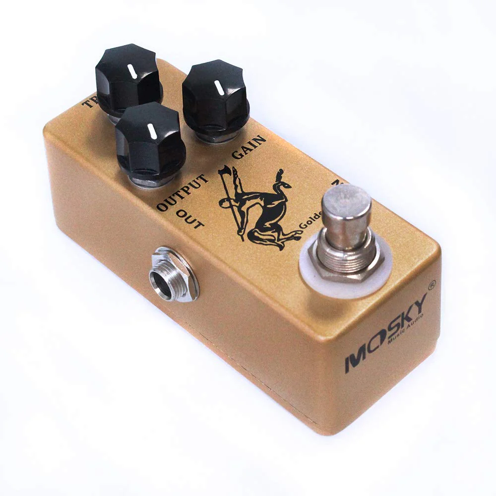 Overdrive Function Guitar Effect Pedal with True Bypass for Electric Guitar (Golden Horse) Golden Horse - Image 5