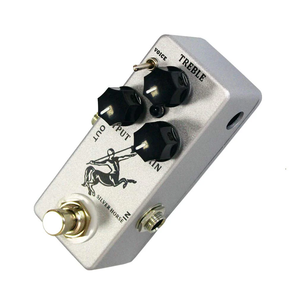 Overdrive Function Guitar Effect Pedal with True Bypass for Electric Guitar Silver Horse - Image 4