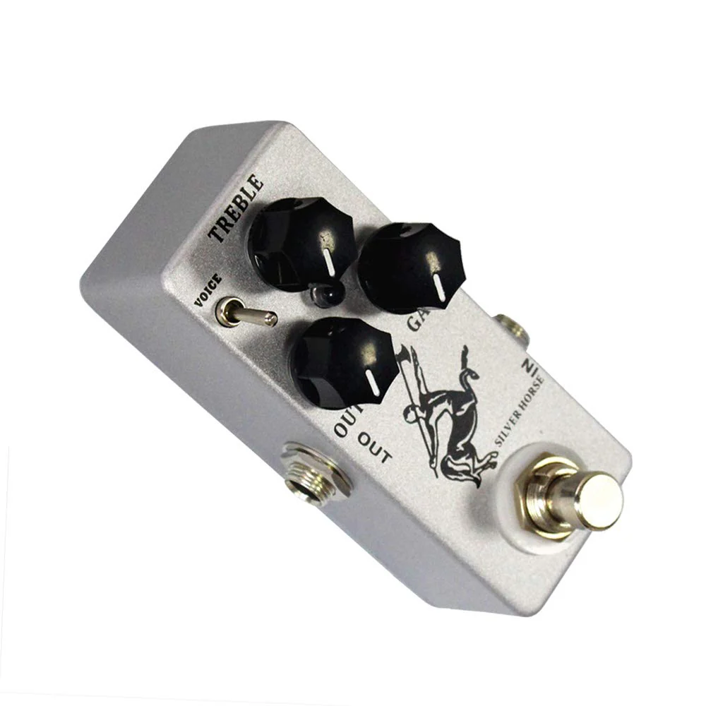 Overdrive Function Guitar Effect Pedal with True Bypass for Electric Guitar Silver Horse - Image 5