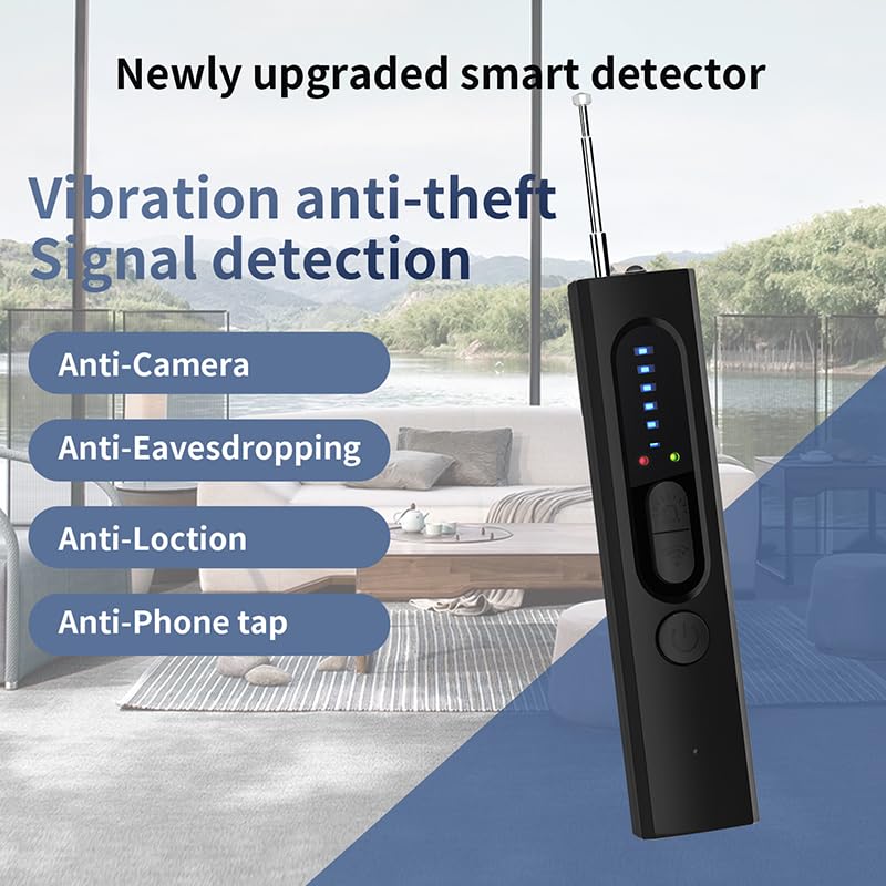 OVWE Hidden Camera Detectors,Spy Camera Detector,Hidden Bug and GPS Tracker Finder, Privacy Protector, 5 Levels Sensitivity 4 Modes, 25H Working Time - Image 2