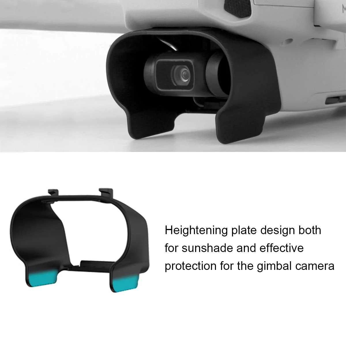 O'woda Mini 2 /Mini SE Gimbal Protector Kit: Camera Lens Cover Cap + Tempered Films (2 Sets) + Lens Hood Sunshade Gimbal Guard, 3-in-1 Lens Protection Accessories for DJI Mini 2/Mavic Mini/ Mini SE 3 in 1 Lens Protection Combo - Image 6