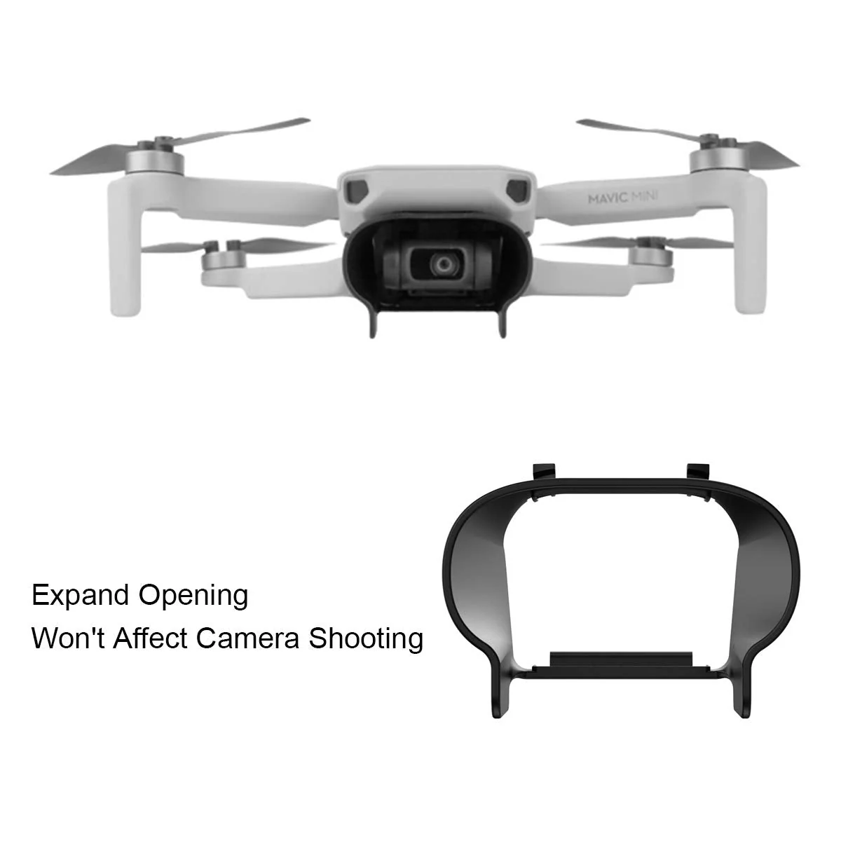 O'woda Mini 2 /Mini SE Gimbal Protector Kit: Camera Lens Cover Cap + Tempered Films (2 Sets) + Lens Hood Sunshade Gimbal Guard, 3-in-1 Lens Protection Accessories for DJI Mini 2/Mavic Mini/ Mini SE 3 in 1 Lens Protection Combo - Image 7