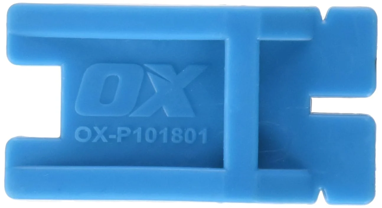 OX Bricklaying Tool - Rubber Corner Block - Line Blocks to Help Straight Brick Laying - Blue - 1 piece Line Block - Image 2