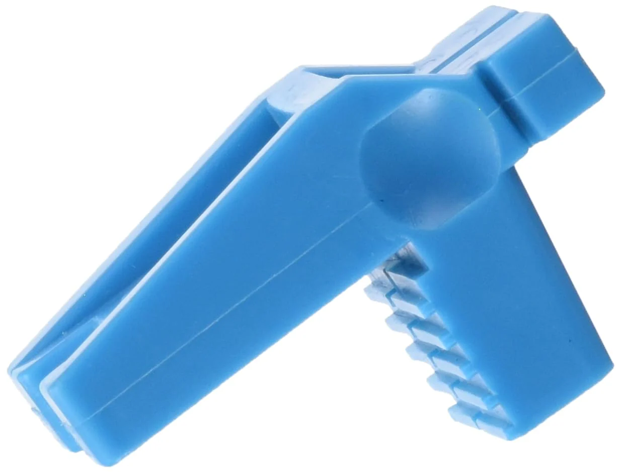 OX Bricklaying Tool - Rubber Corner Block - Line Blocks to Help Straight Brick Laying - Blue - 1 piece Line Block - Image 4