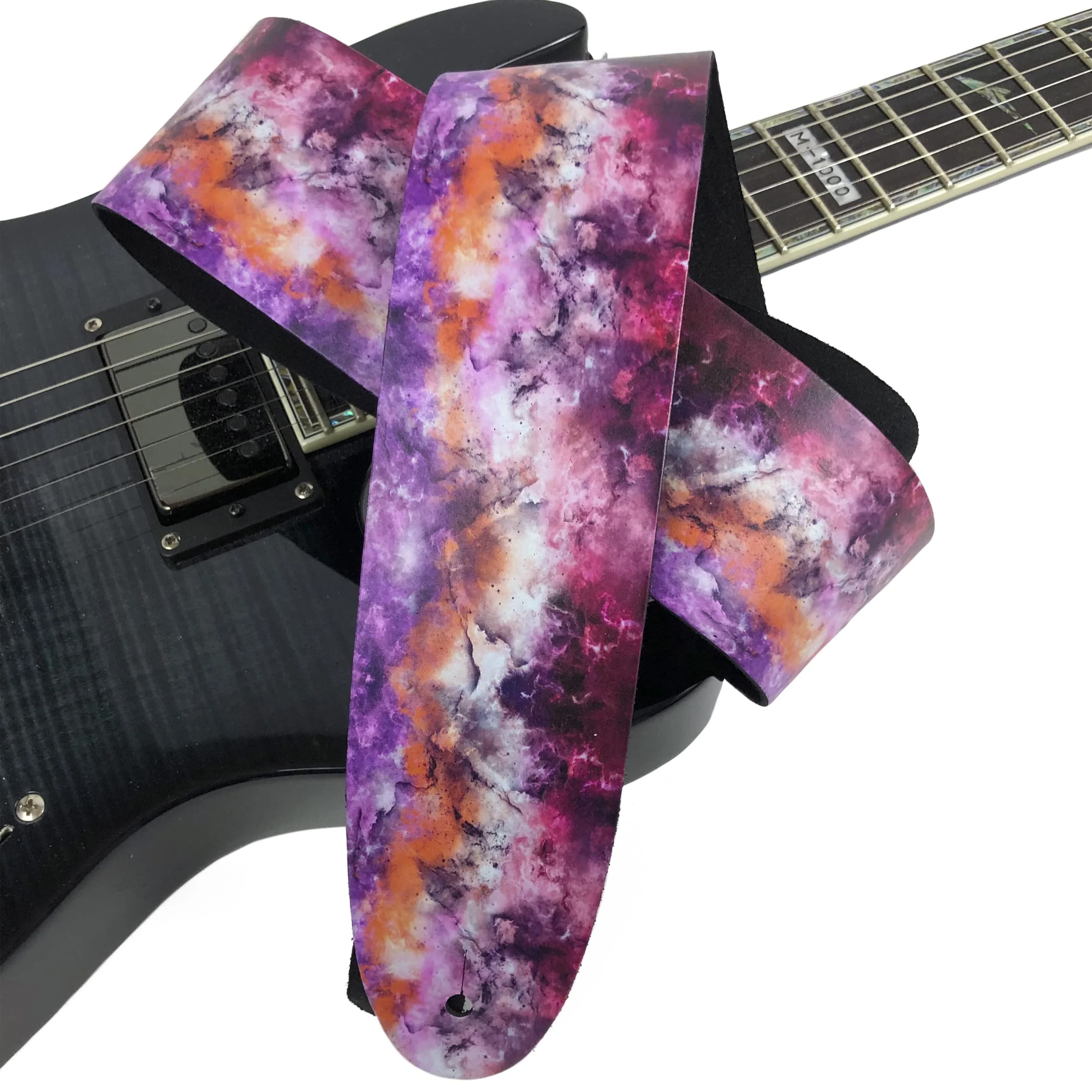 P Perri's Leathers Ltd. Unisex 0 Guitar Strap 56" Pink Crystal - Image 4
