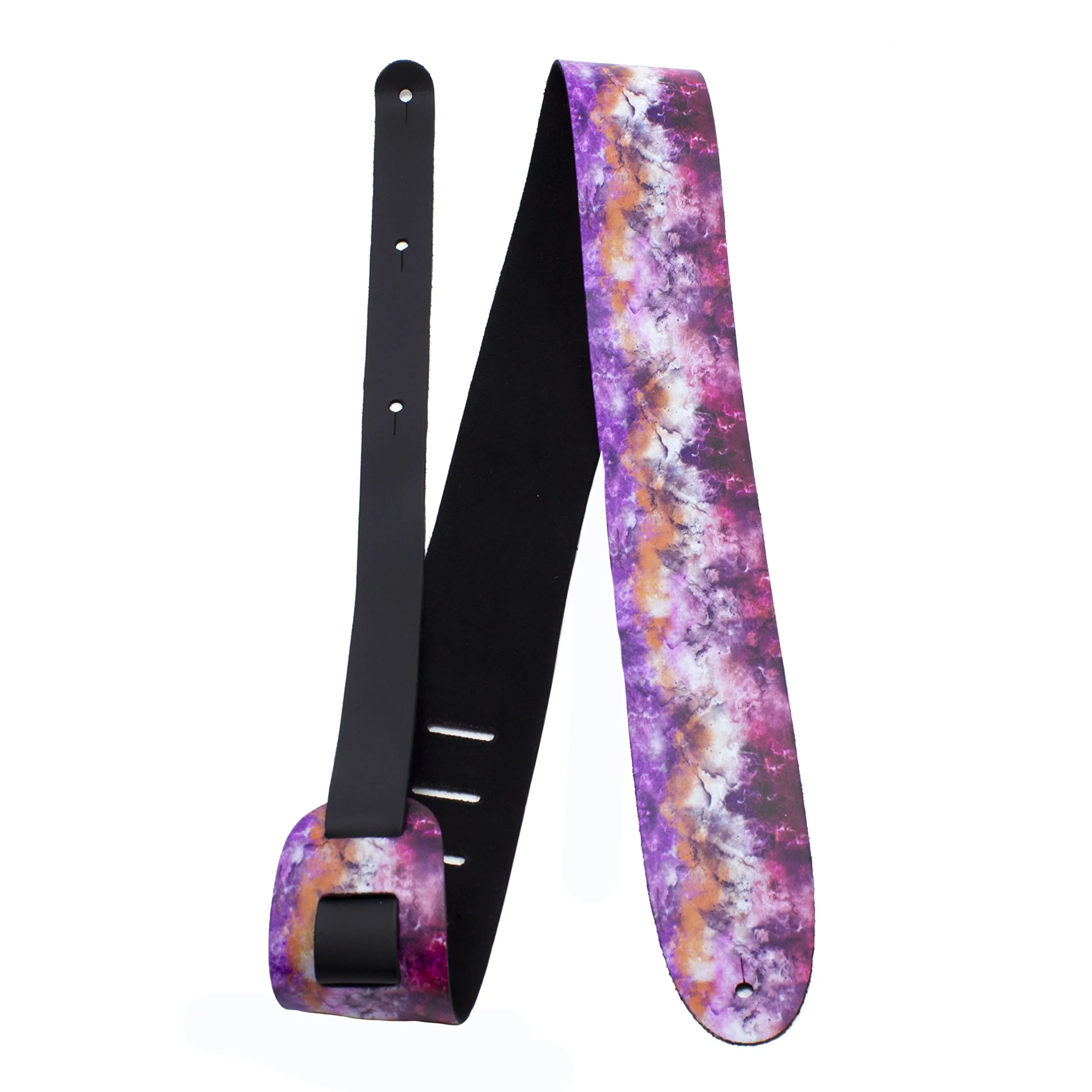 P Perri's Leathers Ltd. Unisex 0 Guitar Strap 56" Pink Crystal - Image 6