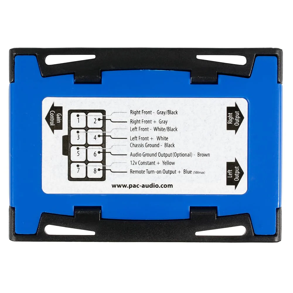 PAC LP7-2 L.O.C. PRO Series 2-Channel Line Output Converter with Remote Turn On 4in. x 8in. x 1in. - Image 5