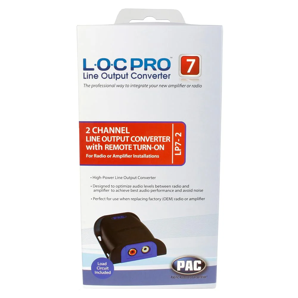 PAC LP7-2 L.O.C. PRO Series 2-Channel Line Output Converter with Remote Turn On 4in. x 8in. x 1in. - Image 6