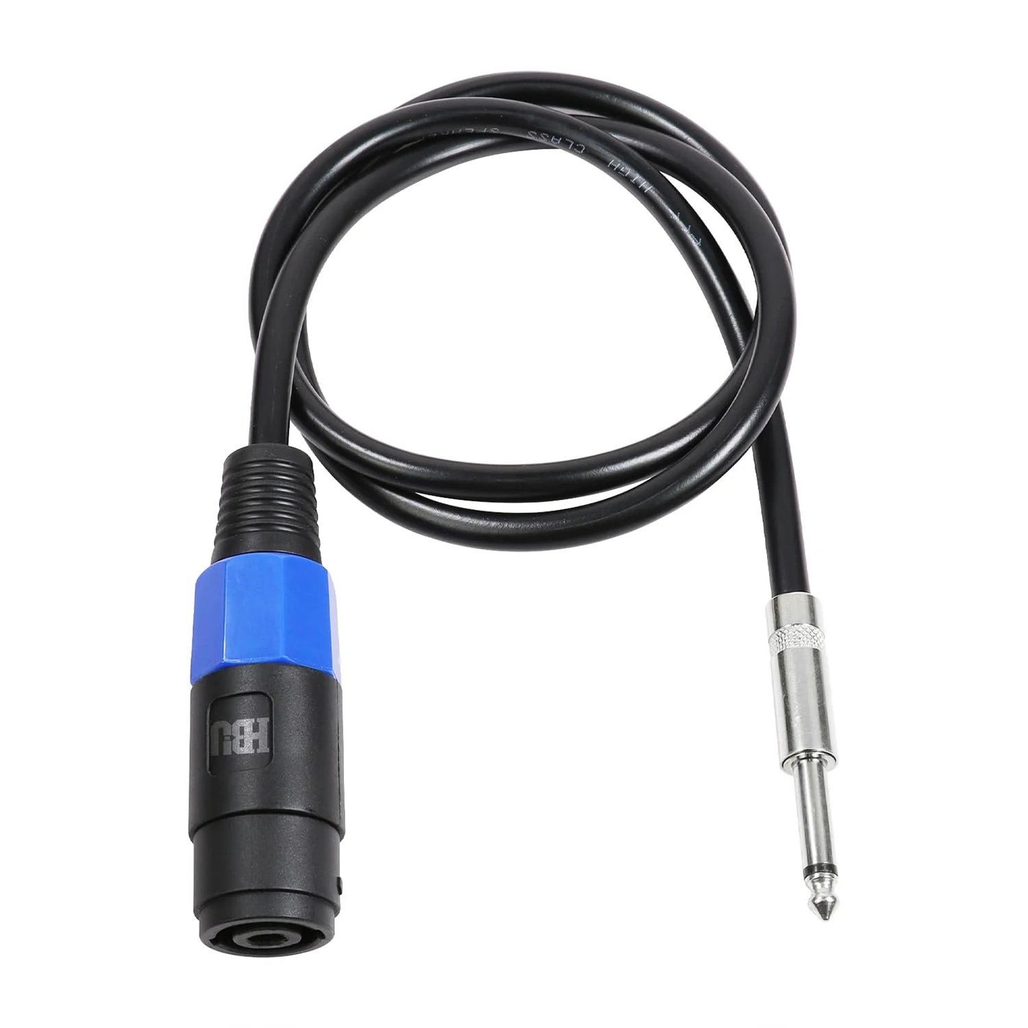 Pack of 1 3.3 Feet Speakon Female to 1/4" Male Cable - 1 Pack 1-Meter Pro Audio Patch SpeakON Jack Connector to 1/4-Inch (6.35mm) TS Speaker Interconnect Wire 1-Pack - Image 8