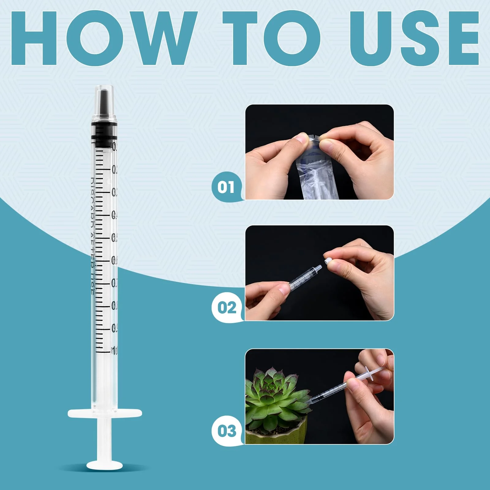 Pack of 10 1 ml Syringes Colostrum Syringe Disposable Syringes, Plastic Syringes with Caps Without Needle, Dosing Syringe for Refilling and Measuring Liquids, Laboratories, Animal Feeding 10 Stück 1ml - Image 4