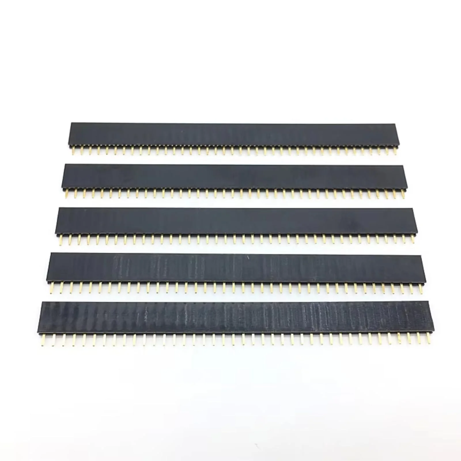 Pack of 10 1 x 40 pin PCB female connector, 2.54 mm single row socket plug, single row needle length 11 mm, plastic length 8.5 mm, 40-pin plug, suitable for DIY enthusiasts - Image 6