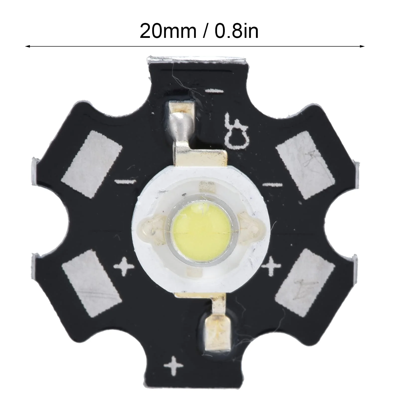 Pack of 10 Lamp Beads, Diode Chips, 3 V LED Chip Bulb, 6500 K Integrated Chip Light Source, SMD Lamp Chip Bulb for Ceiling Light, Downlight, DIY Lighting White Light 1W - Image 2