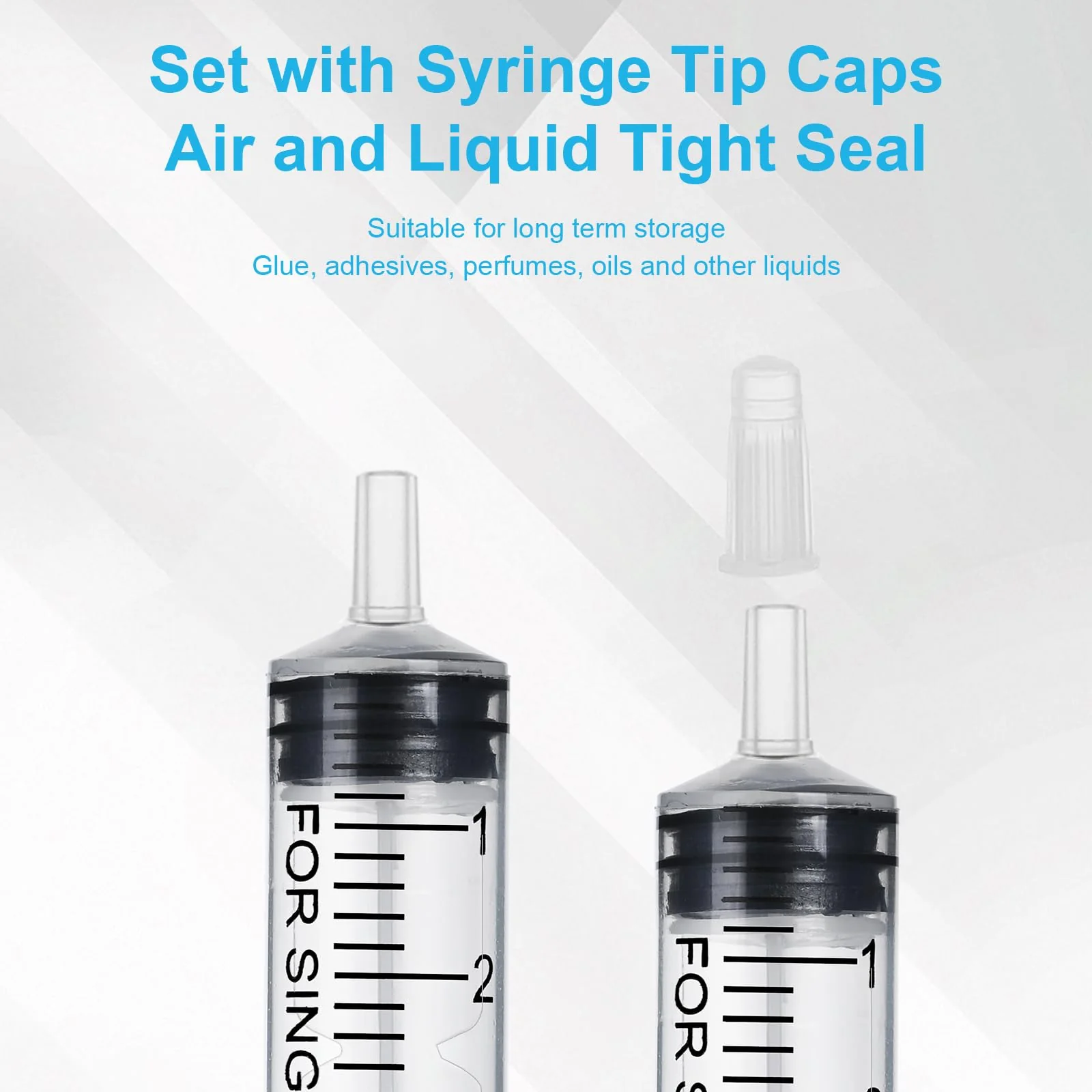 Pack of 10 Syringes 1 ml with Cap, 1 ml Disposable Syringes Without Needle, Plastic Dosing Syringe for Scientific Laboratory Liquid Measurement Colostrum Animal Feeding Plant Watering 1ml - Image 5