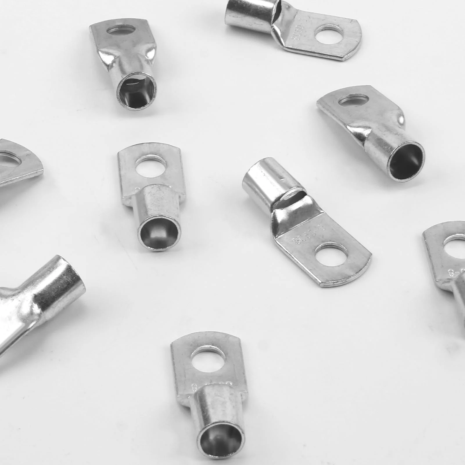 Pack of 10 Tube Cable Lugs 50 mm² M8 Uninsulated SC Cable Connector Cable Lugs Ring Terminals - Image 7