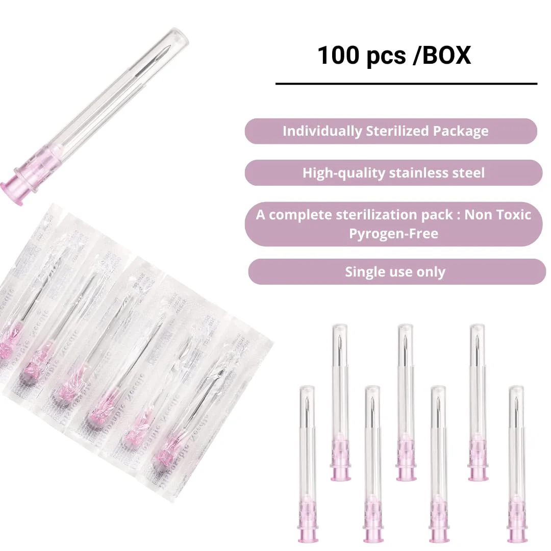 Pack of 100 18 g x 1 inch (25 mm) stainless steel dosing accessories for refill liquids, individually packed, refill tubes for industry, science laboratories, for hobby and DIY, multi-purpose 18G x 1 inch (25 mm) - Image 4