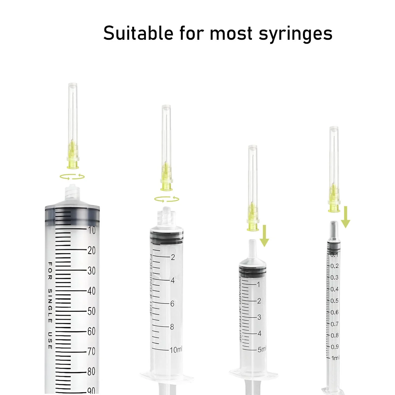 Pack of 100 Dispensing Tubes, 20 g (0.9 mm x 38 mm), Stainless Steel Dispensing Tube, Individually Packed, Household Industrial Laboratory Accessories for Refilling, Liquid Inks, Adhesive, Hobby - Image 4
