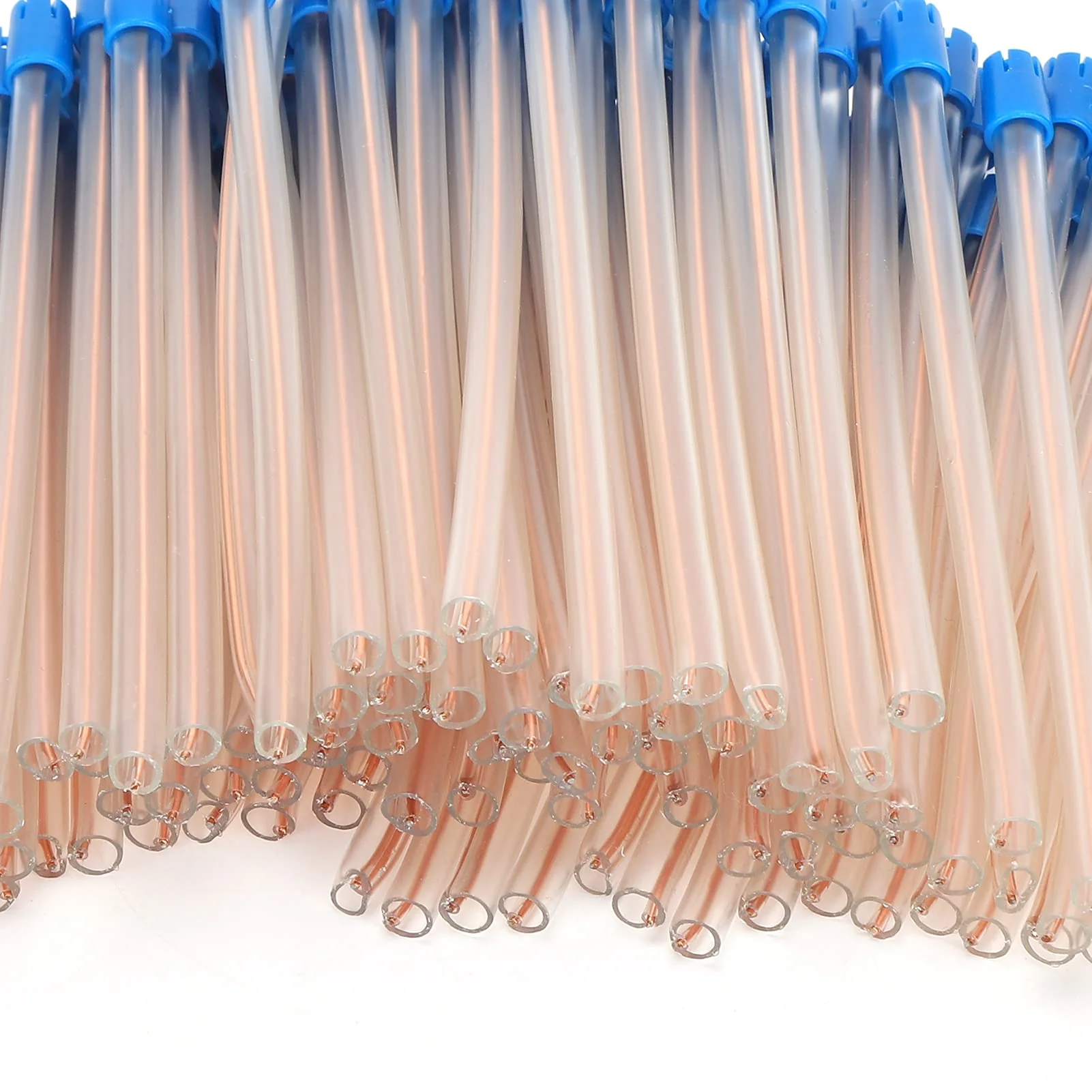 Pack of 100 Disposable Saliva Straws, Oral Care Sticks, Latex-Free Suction Tips, Flexible Transparent Tube with Blue Tips, Oral Care Accessories - Image 6