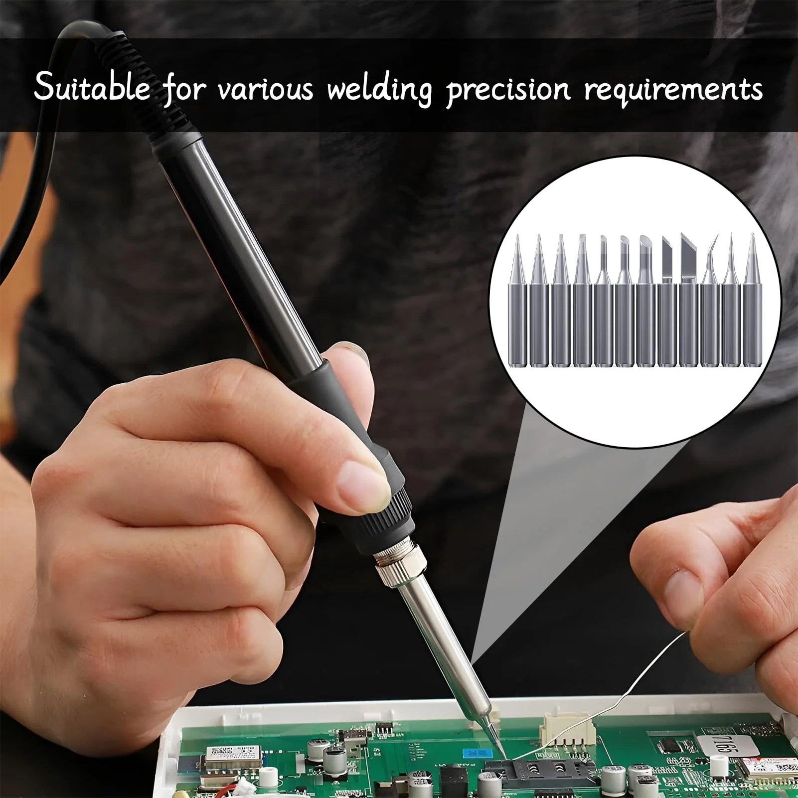 Pack of 12 900 m soldering tips, soldering iron tips, universal soldering tip, lead-free material, soldering station, replacement welding equipment accessories, soldering iron tip, applicable Ersa - Image 5