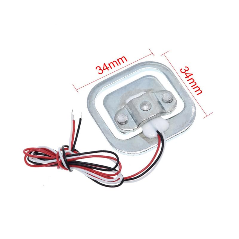 Pack of 12 Half Bridge Load Cell 50 kg Half Bridge Strain Gauge Weight Sensor + 3 Pieces HX711 Module for Arduino Microcontroller DIY - Image 6