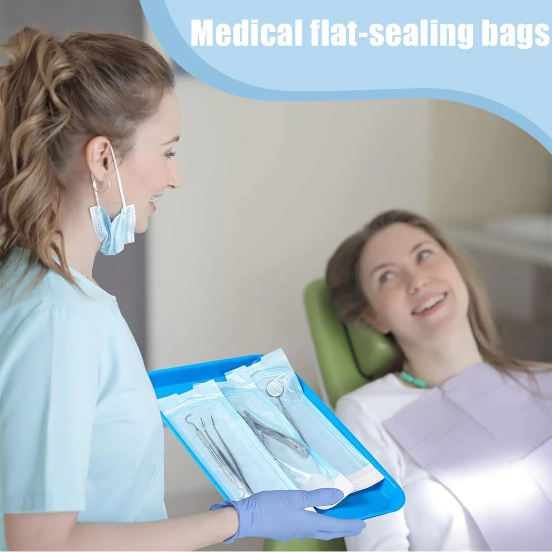 Pack of 150 Sterilisation Bags, Self-Adhesive Sterilisation Bags, Disposable Steriliser Bags for Cleaning Tools, Self-Sealing Sterilisation Bag, Sealing Sterilising Bag - Image 4