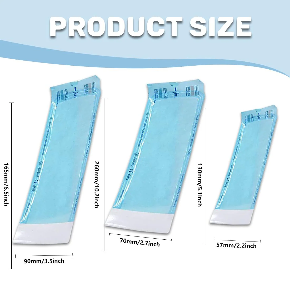 Pack of 150 Sterilisation Bags, Self-Sealing Sterilisation Bags for Dental Tools, Tattoos or Manicures, Sterilisation Bags, Teri Bags for Autoclave, Autoclave Bags - Image 2