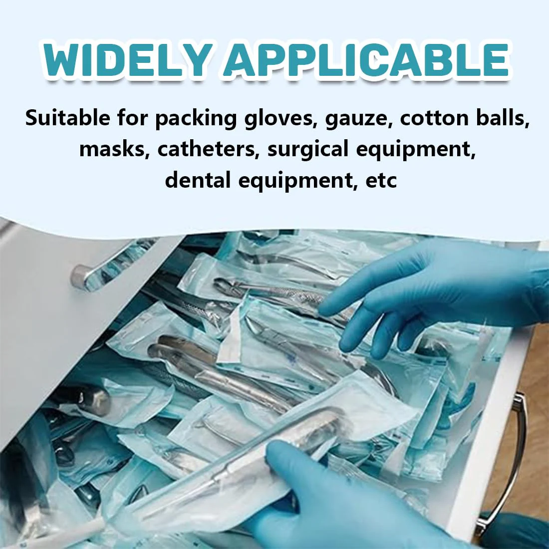 Pack of 150 Sterilisation Bags, Self-Sealing Sterilisation Bags, Sterilisation Bags, Dental Self-Sealing Sterilisation Bags - Image 5