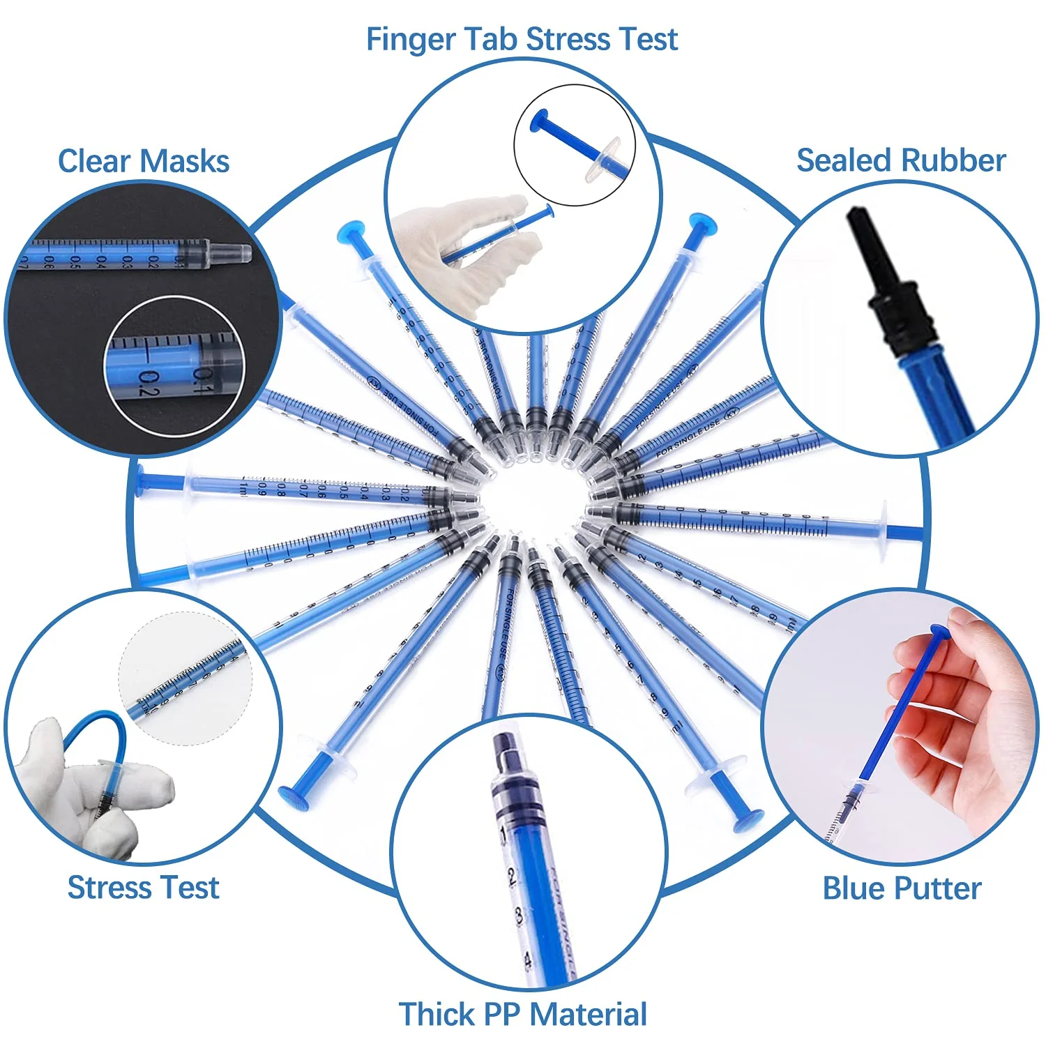Pack of 18 1 ml Syringes, Plastic Syringes with Caps, Oil Dispensing Syringes, No Needle, Colostrum Syringe, Sterile Individual Packaging for Liquid Measurement of Pets, Scientific Laboratories 18 pieces, 1 ml - Image 4