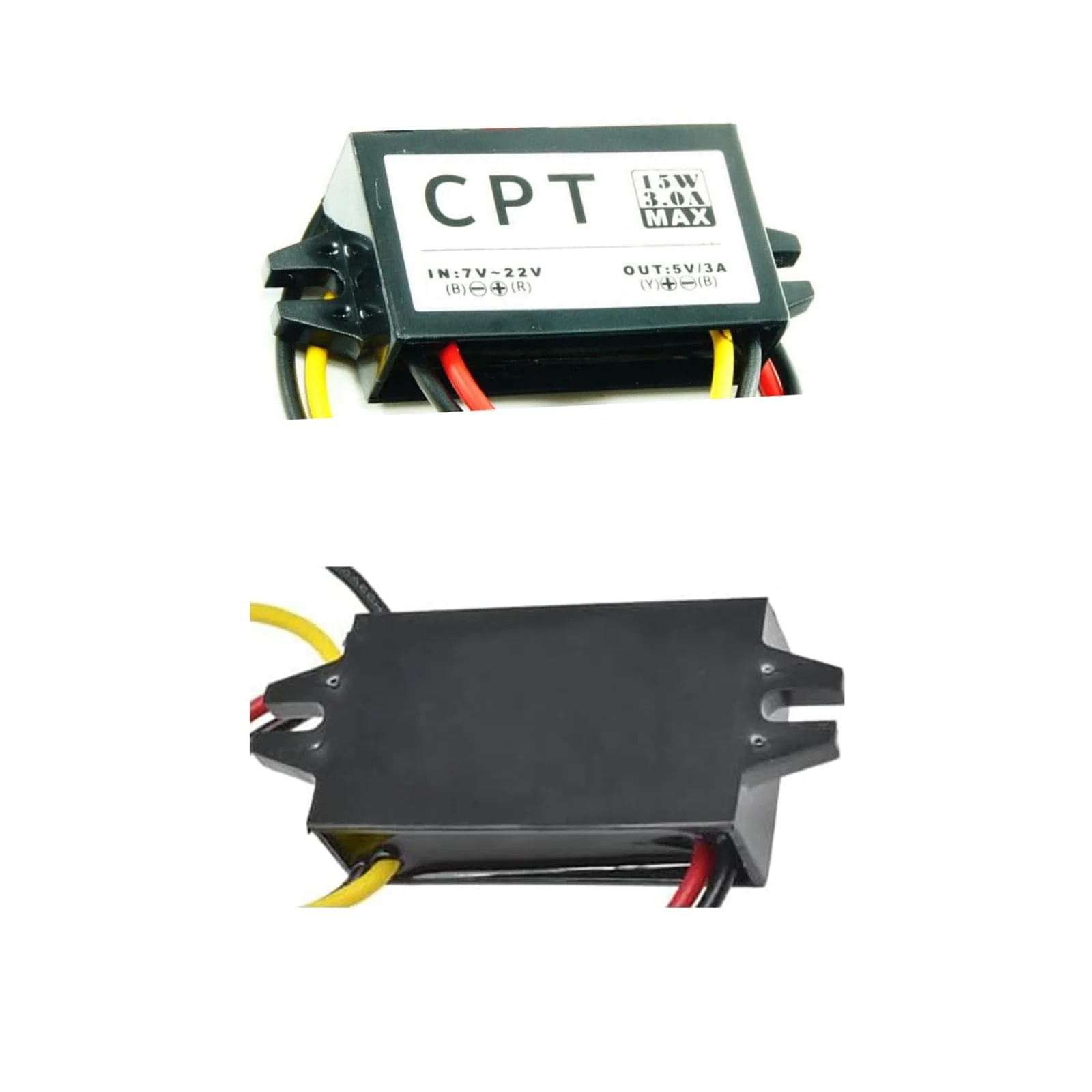 Pack of 2 12 V to 5 V Converter DC-DC Step Down Module 3 A 15 W DC to DC Car Power Converter Adapter (no USB Interface) - Image 3