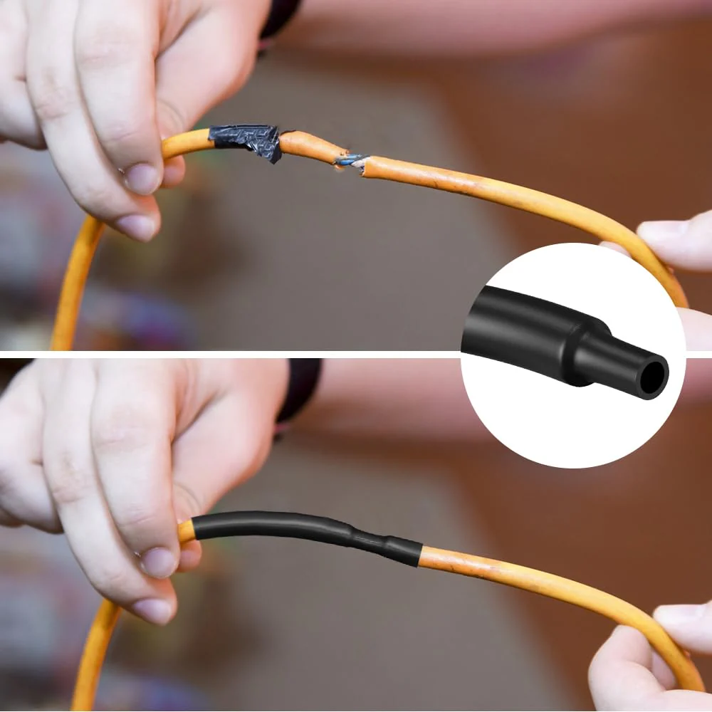 Pack of 2 4:1 Heat Shrink Tubing, Heat Shrink Tubing, Waterproof, Diameter 24 mm & 2 m Length, Heat Shrink Tube with Adhesive, Heat Shrink Tube Black (Red) for Cable Insulation, Marking, Cable 4:1 Ø24mm & 2m - Image 3