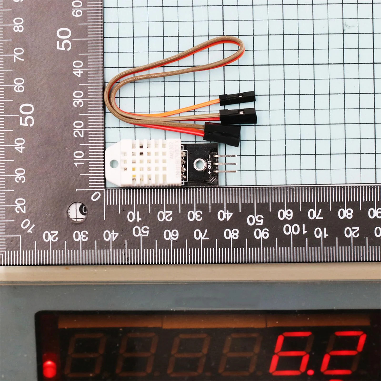 Pack of 2 Compatible with Temperature and Humidity Sensor 3V-5.5V with Board and 2 Cables, Temperature Sensor Compatible with Arduino and Raspberry Pi for DIY Microelectronics Projects - Image 4