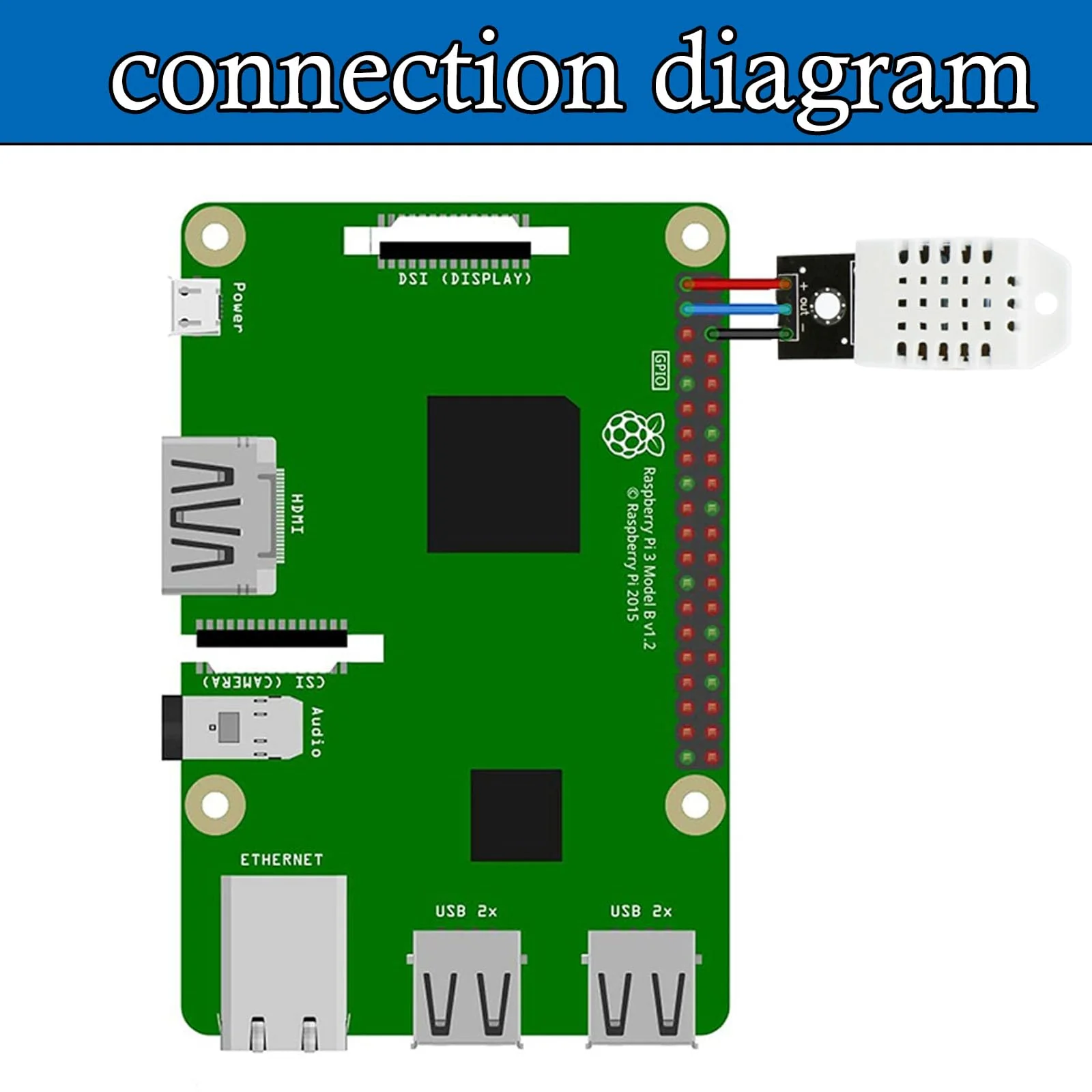 Pack of 2 Compatible with Temperature and Humidity Sensor 3V-5.5V with Board and 2 Cables, Temperature Sensor Compatible with Arduino and Raspberry Pi for DIY Microelectronics Projects - Image 6