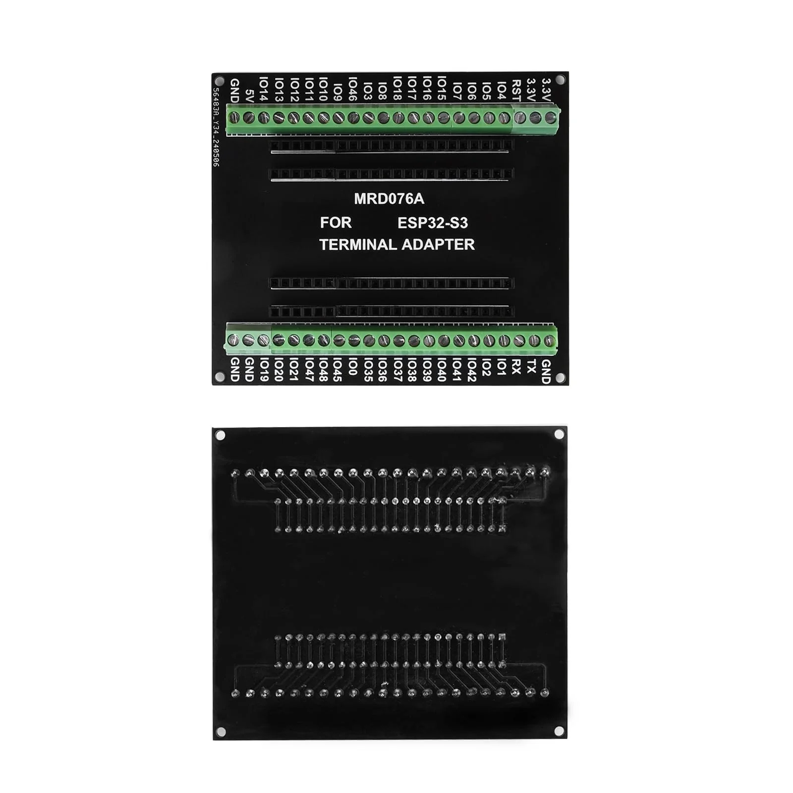 Pack of 2 for ESP32 Expansion Board, 1 in 2 Microcontroller Development Board Compatible with 44Pin for ESP32 S3 N8R2 N16R8 Development Board 2 x expansion board - Image 5
