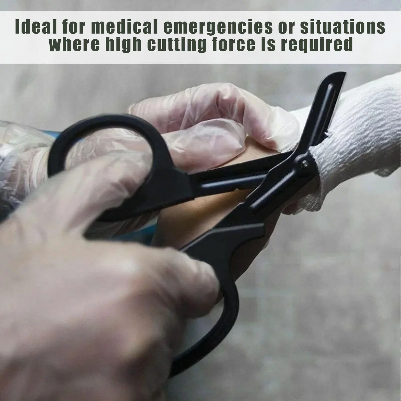 Pack of 2 Medical Bandage Scissors, Rescue Scissors, Bandage Scissors, Nurse, CModern, Ambidextrous, Stainless Steel, Black + Green, 15 cm - Image 7