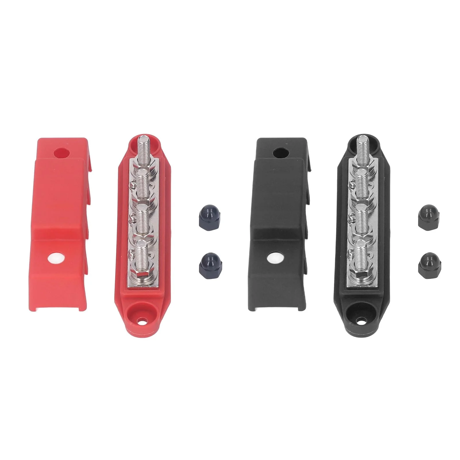 Pack of 2 Power Distribution Block 48 V DC 250 A M8 Screw Connection Busbar Block for Car Industry Marine Solar Systems Industrial Automation - Image 8