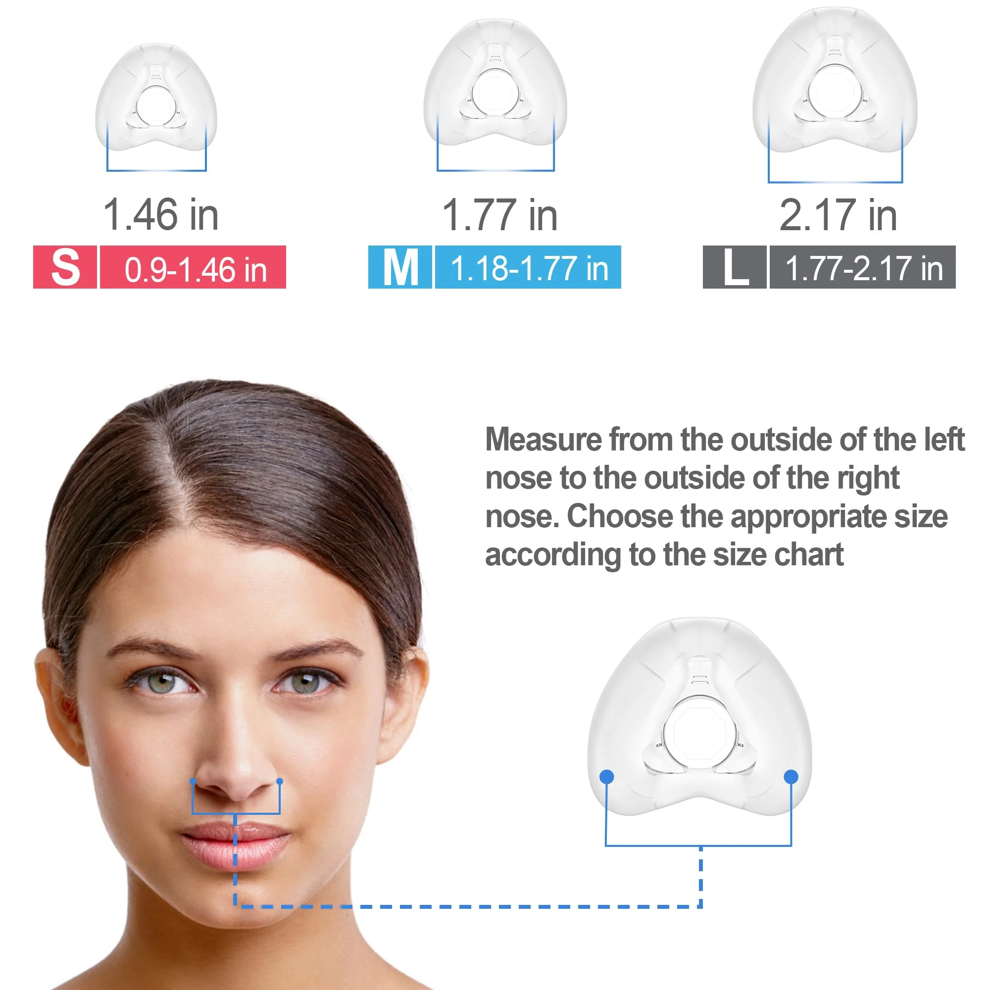 Pack of 2 Replacement Masks (L) for Airfit N20, Comfortable Fit & Softer Wear, Compatible with Original Frame, High Quality & Durable Replacement Cushion Accessories, High Quality CPAP Accessories by L - Image 5