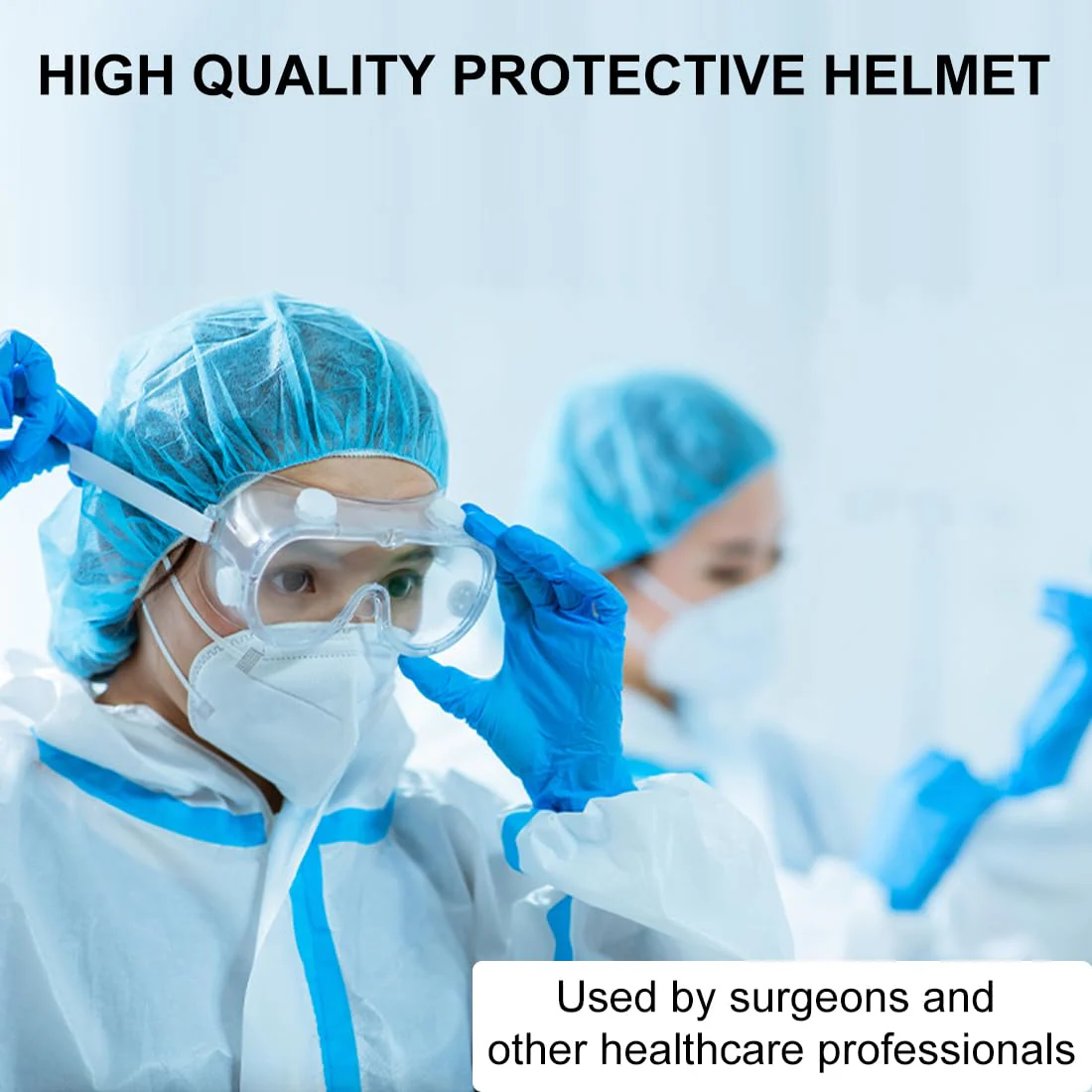Pack of 20 Disposable Non-Woven Bouffant Caps, Anti-Dust Protection, Headwear, Headwear with Elastic Stretch Band for Medical Laboratories, Nurse, Tattoo, Hospital - Image 6
