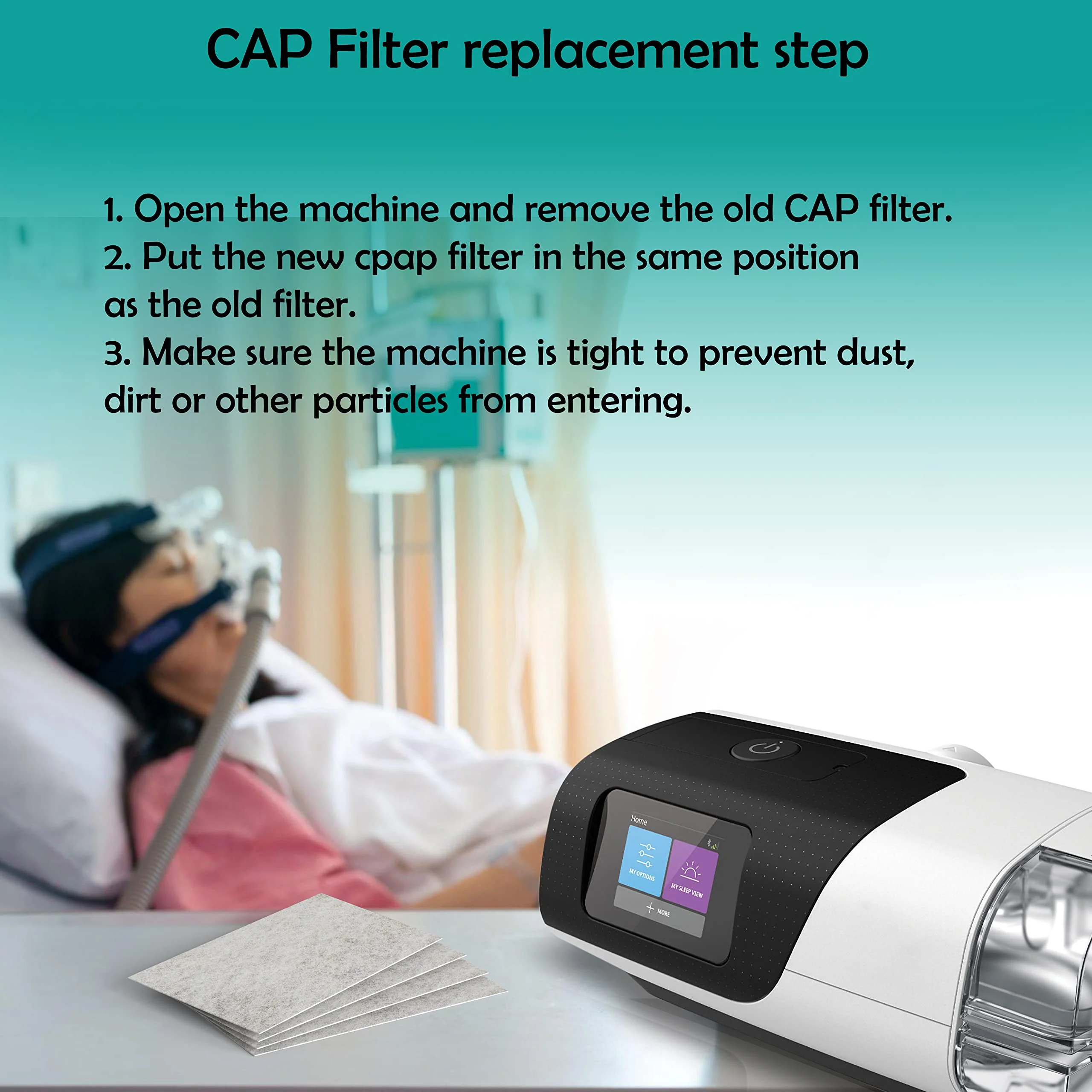 Pack of 20 - Premium CPAP Filters - Compatible with Resmed Airsense 11 Supplies Series Replacement Filters - Image 5