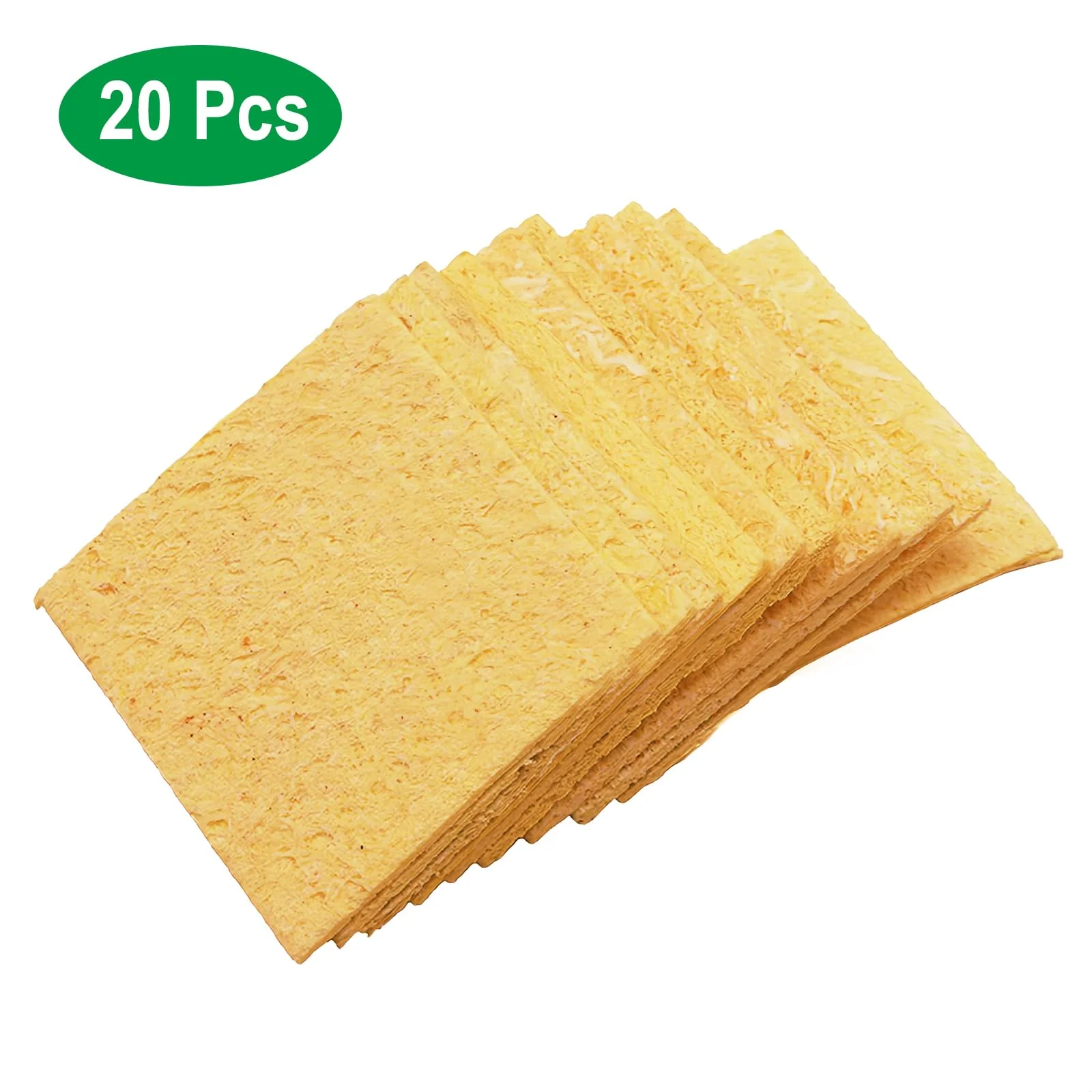 Pack of 20 Professional Soldering Sponge Cleaning Sponge Soldering Iron (6.7 x 6.7 x 1 cm), Cleaner Sponges for Soldering Tips, Soldering Tip Cleaner Sponge & Soldering Tip Reactivator, Soldering 6,7*6,7*1 cm - Image 2