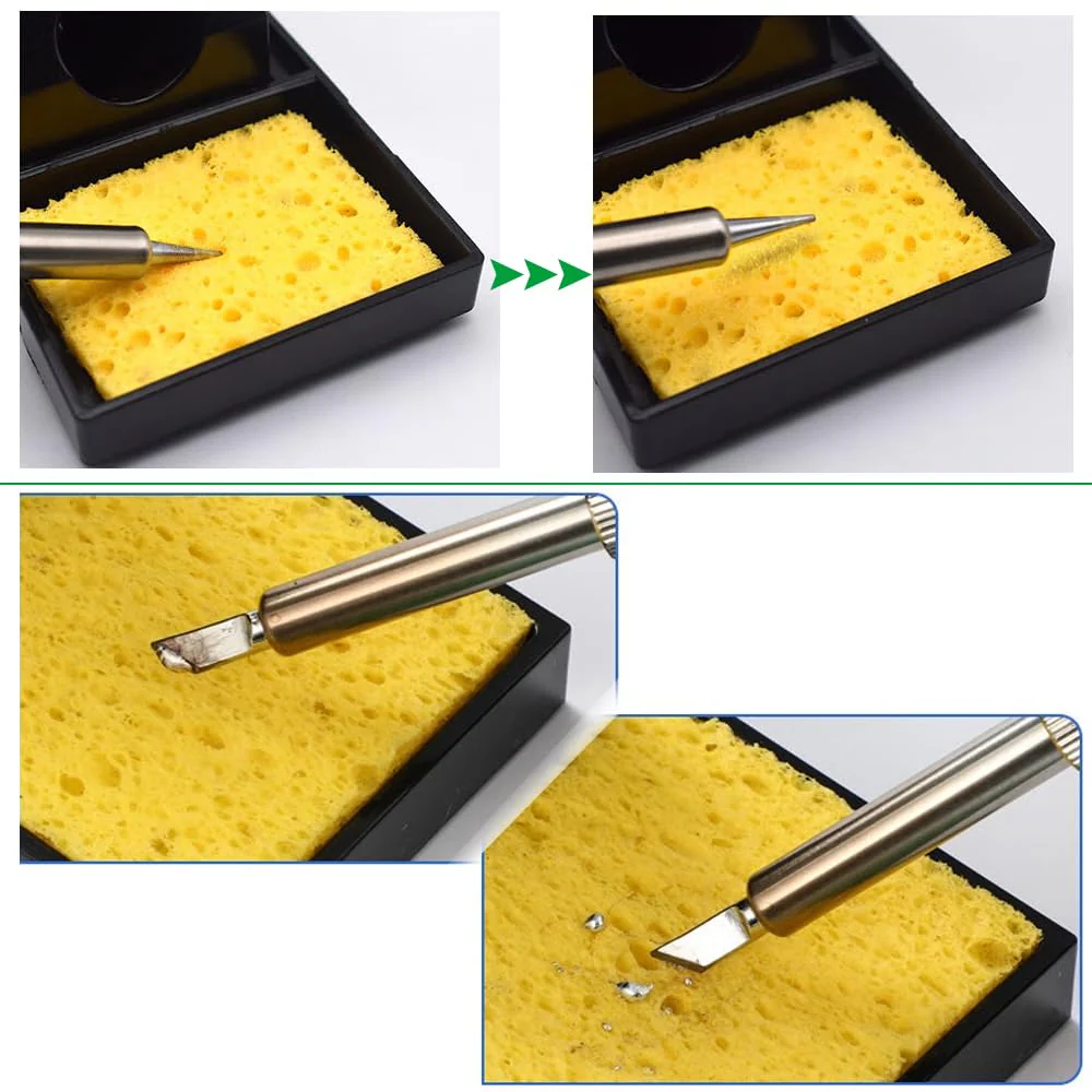 Pack of 20 Professional Soldering Sponge Cleaning Sponge Soldering Iron (6.7 x 6.7 x 1 cm), Cleaner Sponges for Soldering Tips, Soldering Tip Cleaner Sponge & Soldering Tip Reactivator, Soldering 6,7*6,7*1 cm - Image 6