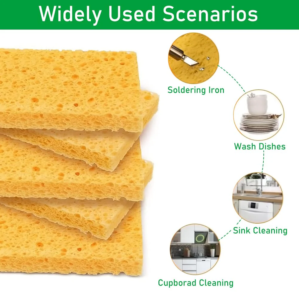 Pack of 20 Professional Soldering Sponge Cleaning Sponge Soldering Iron (6.7 x 6.7 x 1 cm), Cleaner Sponges for Soldering Tips, Soldering Tip Cleaner Sponge & Soldering Tip Reactivator, Soldering 6,7*6,7*1 cm - Image 7
