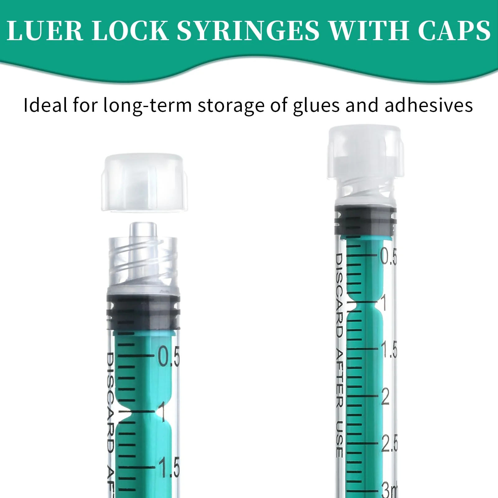 Pack of 20 Syringes 3 ml Colostrum Syringe with Caps, Disposable Syringe without Needle Plastic Syringe Luer-Lock Individually Packed Syrings, Dosing Syringe for Laboratories, Liquid Measurement 20 Stück 3ml - Image 5