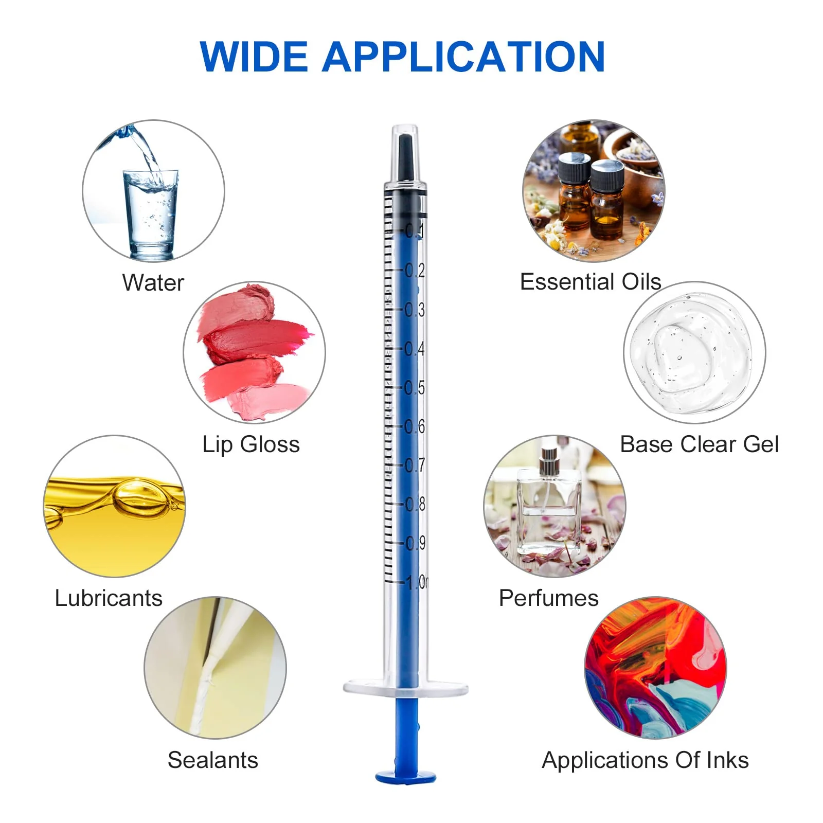 Pack of 24 1 ml Syringes, Sterile Plastic Syringes with Caps, Disposable Syringes 1 ml for Small Pet Feeding and Industrial Scientific Laboratories - Image 5